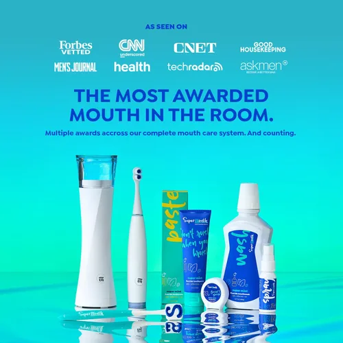 Miniatura 10 de SuperMouth® Hilo dental sin flúor, hilo dental expansible para eliminar la placa y soporte del esmalte, fórmula suave para niños, adultos y mujeres