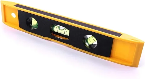 Miniatura 6 de Nivel de torpedo magnético, nivel de burbuja de 3 burbujas torpedo magnético herramienta de medición (6 pulgadas)