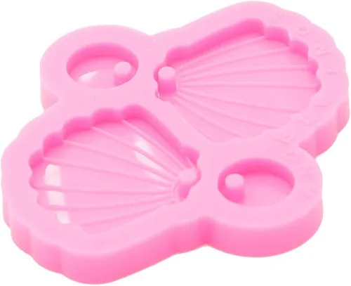 Miniatura 4 de Angel Wings Moldes de resina superbrillantes, moldes de silicona para aretes de bricolaje, llaveros, fabricación de joyas, color rosa