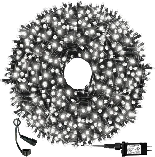 Miniatura 14 de Guirnalda de luces de Navidad con enchufe de extremo a extremo, 8 modos, 108 pies, 300 LED, IP55, impermeable, con certificación UL