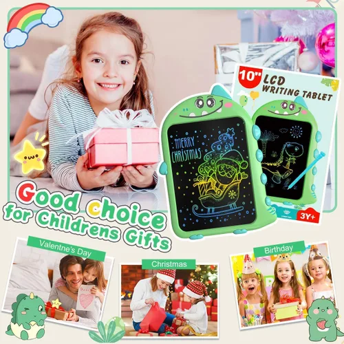 Miniatura 7 de Tableta de escritura LCD de 10 pulgadas para niños, regalos de cumpleaños para niños, almohadilla de dibujo electrónica juguetes para autismo