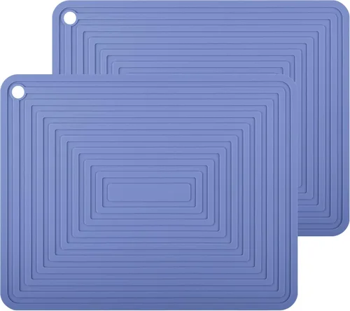 Miniatura 20 de Salvamanteles de silicona para platos calientes, ollas y sartenes, almohadillas calientes para cocina, soportes redondos de silicona para ollas