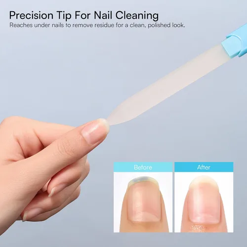 Miniatura 4 de Makartt Lima de Uñas - Lima de Uñas de Cristal con Estuche, Limas de Uñas de Cristal con Chorro de Arena de Doble Cara para Uñas Naturales, Buffer