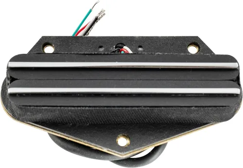 Miniatura 6 de Artec TRA73C Alnico 5 Hot Rail Tele Pickup Single Coil Size Humbucker Bridge Pickup 12K para Fender Telecaster guitarra eléctrica, riel cromado Cromo