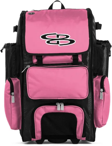 Miniatura 20 de Boombah Rolling Superpack - Bolsa para equipo de béisbol/sóftbol, varios colores, mango telescópico y capacidad para 4 murciélagos, versión