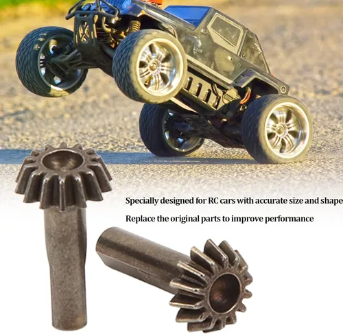 Miniatura 3 de Engranaje cónico a control remoto, 2 piezas de engranajes cónicos de hierro duraderos para piezas de orugas RC a escala 1/10, aficionados