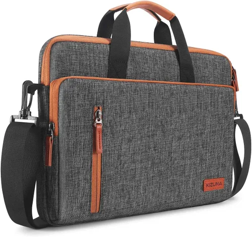 Bolsa para portátil KIZUNA de 15.6 pulgadas con bandolera resistente al agua para MacBook Pro M1 M2 M3 de 16", MacBook Air 15 M2, Lenovo IdeaPad