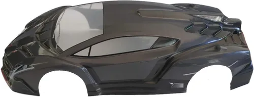 Miniatura 2 de Escala 1/10 RC Impreso Precut Drift Racing Touring Onroad Carrocería Coche Ancho 7.480 in (Gris)