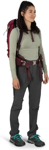 Miniatura 7 de Osprey Sirrus 24L Mochila de senderismo para mujer, Púrpura Elderberry/Chiru Tan