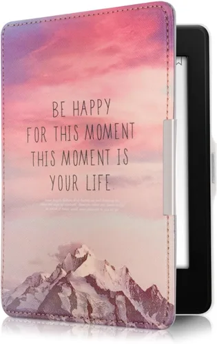 Miniatura 26 de kwmobile Funda compatible con Amazon Kindle PaperWhite - Funda para lector electrónico - Azul pez pequeño/azul claro/blanco