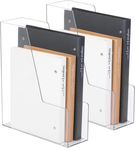Miniatura 9 de CiWiVOKi Organizador Vertical de Archivos, Organizador de Escritorio de PET y Contenedores de Almacenamiento para Revistas, Carpetas, Cuadernos