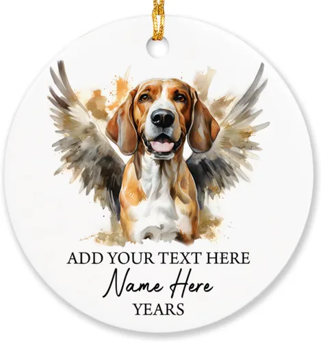 Miniatura 32 de Airedale Terrier - Adorno personalizado de alas de ángel para perro, regalo de pérdida de condolencias de mascotas, adorno de Navidad conmemorativo