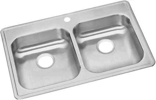 Miniatura 32 de Elkay GE12521 Dayton Fregadero de cocina empotrable de una sola cubeta de acero inoxidable de 25" - 1 orificio para grifo