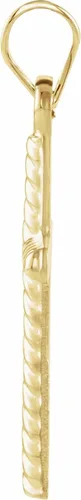 Miniatura 2 de Colgante de cruz de oro amarillo de 14 k