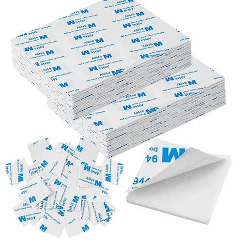 Miniatura 9 de 500 unidades de cinta de espuma de doble cara, almohadillas adhesivas cuadradas superadhesivas de doble cara para manualidades, cinta de montaje