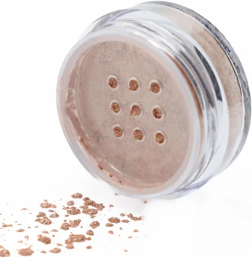 Miniatura 15 de Pure Ziva Adobe Glaze - Pigmento de polvo suelto de sombra de ojos en color bronce cobrizo, color rojo claro, rosa, maceta de polvo mineral con una