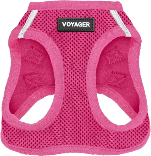 Miniatura 14 de Best Pet Supplies - Arnés de malla para todo tipo de clima, reflectante, antitirones, para perros y gatos pequeños y medianos, con cierre de velcro