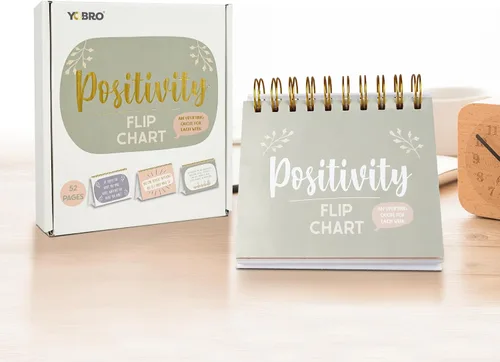 Miniatura 8 de Regalos inspiradores para mujeres, calendario de escritorio motivacional, calendario de escritorio para voltear con afirmaciones positivas diarias