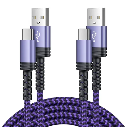 Miniatura 7 de Cable USB tipo C de 3 pies, paquete de 2 cables de carga rápida Android USB C, cable de teléfono para Samsung Galaxy S26/S25/S24/S23/S22/A54/A23/S21