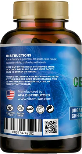Miniatura 2 de Celulas Madres AFA Stem Natural Cell 120 Cápsulas 1000 mg Algas Azul Verde Sin OMG Sin Gluten Aphanizomenon Flos-aquae celula Madre suplemento