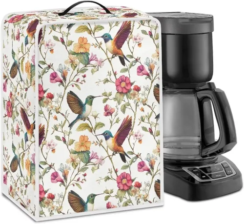 Miniatura 22 de Cubiertas para máquina de café con mango superior, resistentes a las manchas, para mezclador, compatible con la mayoría de cafeteras