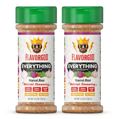 Miniatura 43 de Mezcla de Condimentos con Sabor a Queso de FlavorGod - Mezcla de Especias Premium Totalmente Natural y Saludable para Pollo, Verduras, Ensalada