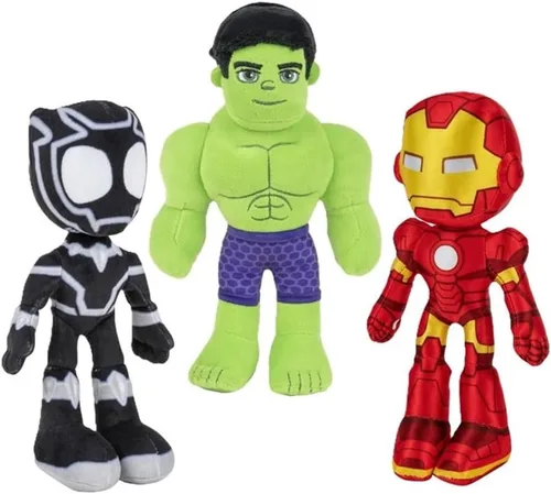 Miniatura 7 de Marvel Spidey & His Amazing Friends - Juego de 3 peluches de 8 pulgadas, Spider-Man, Miles Morales, Gwen Stacy Ghost - Figuras de juguete de peluche