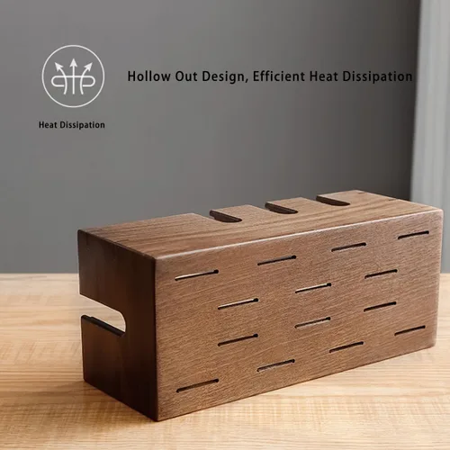 Miniatura 7 de Caja de organización de cables, caja grande de cables y organizador de cables para línea eléctrica, organizador de cajas de cables de madera y caja