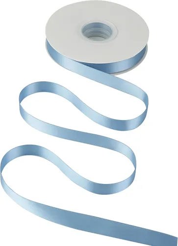 Miniatura 8 de Cinta azul polvorienta de 5/8 pulgadas, cinta de satén azul polvoriento, cinta de boda para envolver regalos, cinta de regalo, cinta sedosa