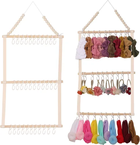 YOcity Soporte Organizador de Diademas para Niñas Bebés Diademas Accesorios para el Cabello Organizador de Lazos para el Cabello Almacenamiento