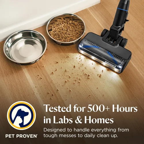Miniatura 10 de Bissell PowerClean FurGuard 280W Aspiradora inalámbrica que se mantiene en pie con cepillo autolimpiante, succión fuerte, batería extraíble, montaje