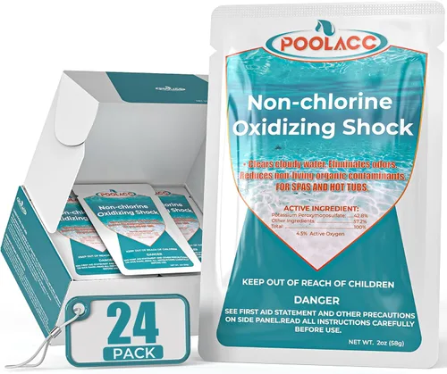 Miniatura 10 de POOLACC 35.2oz Limpiador Oxidante Spa Shock Sin Cloro para Bañera de Hidromasaje, Cuidado de Agua Libre de Cloro y Limpiador Oxidante Mejorado