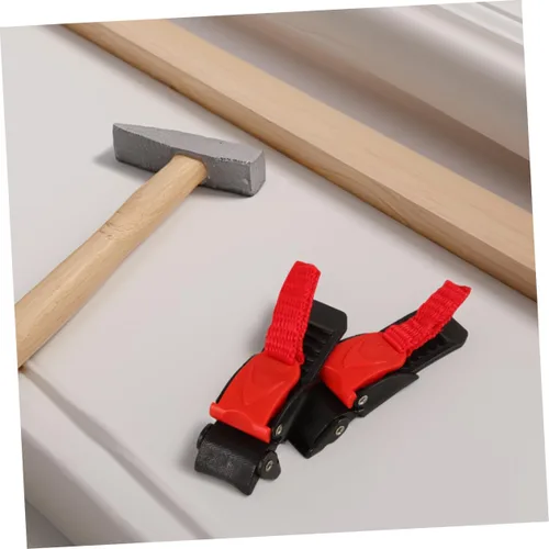 Miniatura 7 de SOLUSTRE 4pcs motocicleta hebilla clips liberación rápida para equipo de seguridad fácil instalación para accesorios rojo