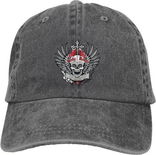 Miniatura 9 de Cowboy Hat Trendy Hats for Man and Women Djustable Four Season Outdoor Baseball Cap of Hell Skull with Angel Deep Heather