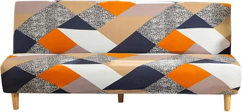 Miniatura 14 de Fundas de sofá sin brazos, elásticas de elastano, funda plegable para sofá cama, futón sin reposabrazos, protector de muebles para sala de estar