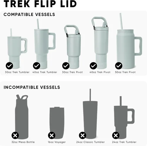 Miniatura 2 de Simple Modern Tapa Abatible para Tumbler Repuesto Reutilizable SOLO se Adapta a Simple Modern Taza de Café de Viaje Trek de Acero Inoxidable