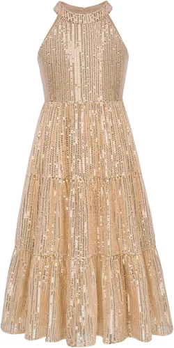 GRACE KARIN Vestido de lentejuelas para niñas 2024, elegante, lindo, vestido largo de fiesta para niñas de 5 a 14 años