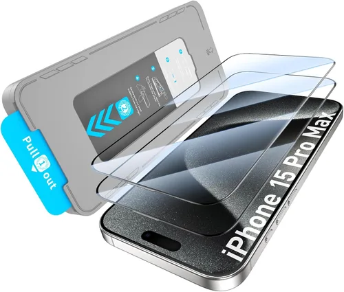 Miniatura 14 de KUZOOM Paquete de 2 protectores de pantalla HD para iPhone 17/16 Pro [6.3 pulgadas], alta definición claridad 9H+ vidrio templado, película