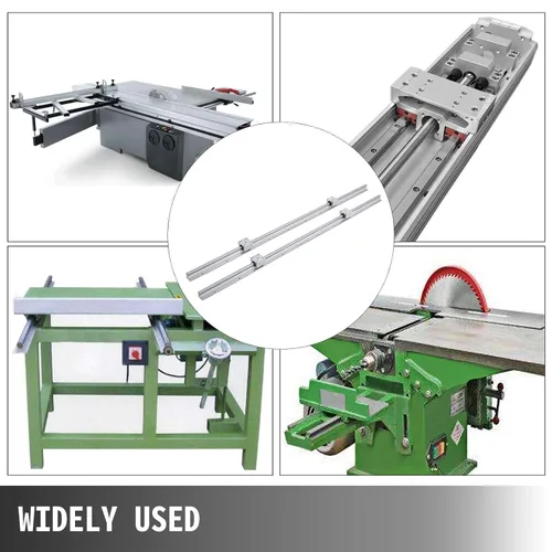 Miniatura 8 de Happybuy SBR12 4 SBR12UU Juego de 2 rieles lineales, de 39.37 pulgadas. Soporte de riel lineal. Guía lineal para rodamientos ranurados de 0.78