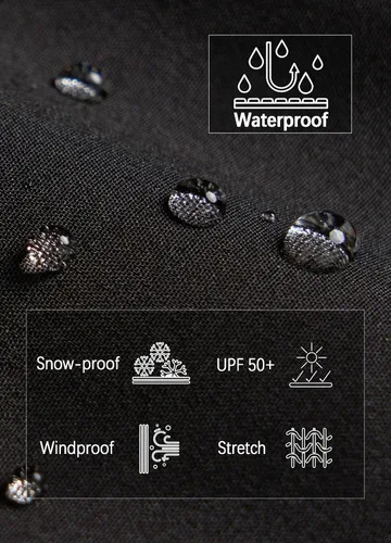 Miniatura 5 de Pantalones de esquí de nieve para mujer, con forro polar, impermeables, aislados, cálidos, softshell, pantalones cargo para senderismo