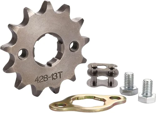 Miniatura 12 de WOOSTAR Piñón delantero para motocicleta 428-11T 17mm para 50cc 70cc 90cc 110cc 125cc Dirt Pit Bike Mini Bike ATV 4 ruedas