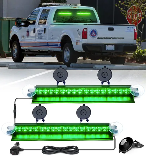 Miniatura 9 de Xprite Luces Estroboscópicas de Emergencia Ámbar para Tablero, Luz Intermitente Interior del Parabrisas con Ventosas para Camiones de Construcción