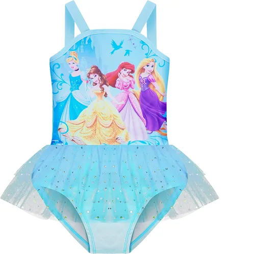 QASALOP Toddler Girls Princess Swimsuits Bathing Suits Baby Girl One Piece Swimwear Tankini