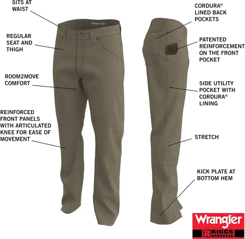 Miniatura 6 de Pantalón utilitario de pierna recta para hombre