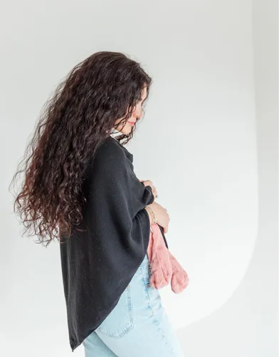 Miniatura 5 de Poncho transpirable para lactancia – Elegante bufanda multiusos para lactancia materna, funda de asiento de coche y manta de bebé para madres