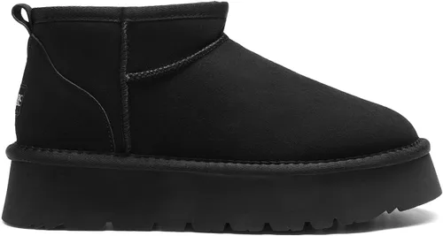 Miniatura 2 de DREAM PAIRS Botas de nieve para mujer, botas de invierno con plataforma y forro de piel sintética
