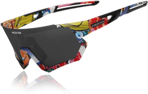 Miniatura 10 de KINGSEVEN Gafas de sol polarizadas de ciclismo para hombre, gafas de sol deportivas MTB gafas de bicicleta UV400 protección LS910