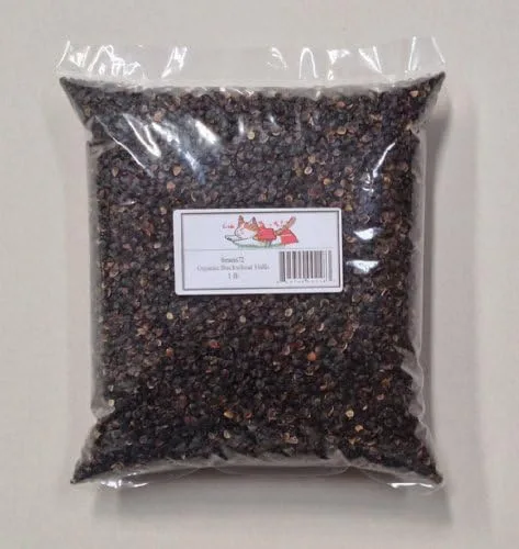 Beans72 - Cascos de trigo sarraceno orgánico de 1 libra fabricados en Estados Unidos