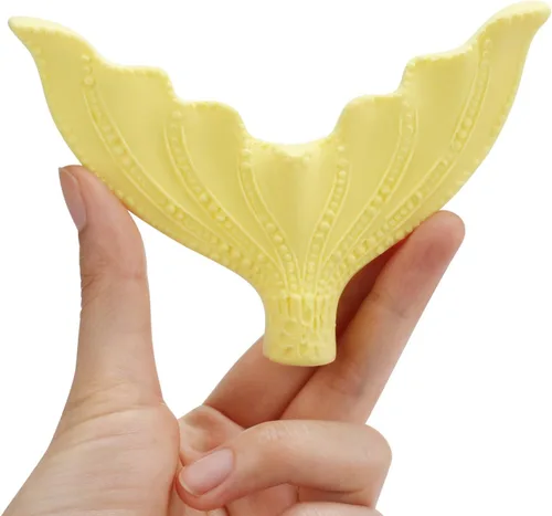 Miniatura 7 de Beasea Molde grande para cola de sirena, 1 paquete de silicona para fondant de cola de sirena para decoración de pasteles de azúcar de chocolate