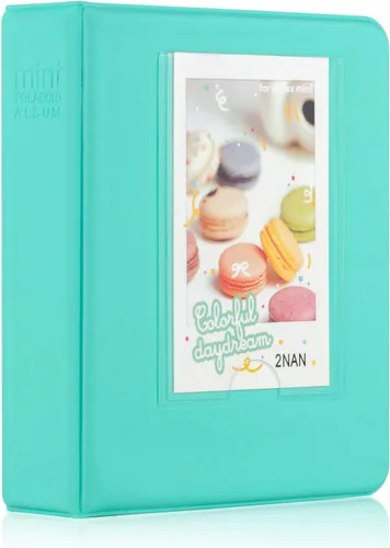 Miniatura 2 de Ablus - Álbum de fotos con 64 bolsillos para fotos instantáneas de cámaras Fujifilm Instax Mini 7s 8 8+ 9 25 26 50s 70 90 y letrero, pequeño